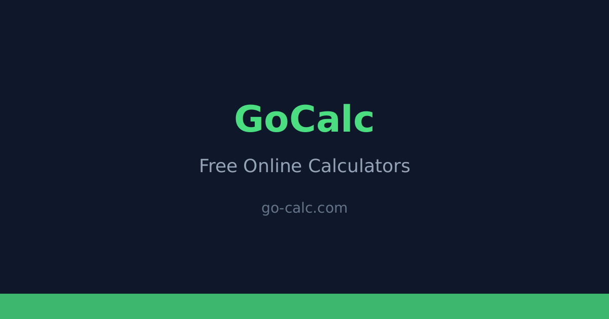 Go Language Calculator Script GoCalc — Free Online Calculators & Math Tools